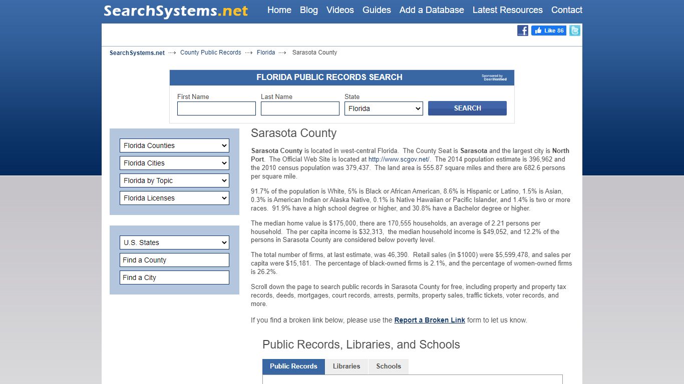 Sarasota County Criminal and Public Records